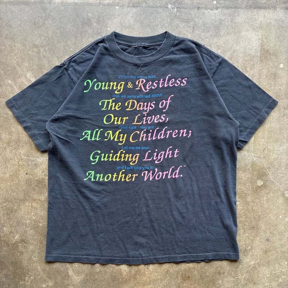 Vintage 90s Soap Operas TV Show All My Children Days of Our Lives T-Shirt